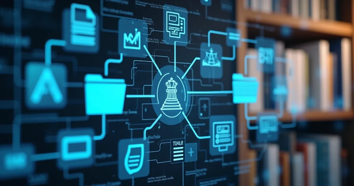 Fluxo de processo jurídico digital com inteligência artificial 